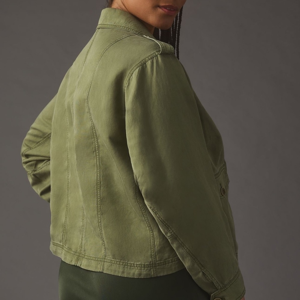 BY ANTHROPOLOGIE CROPPED AVIATOR JACKET - Picture 8 of 9